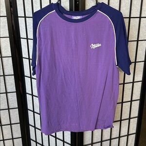 Milka Purple and Navy T-Shirt